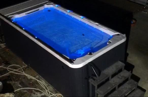 Piscina de spa de natación sin fin de 3.8 m